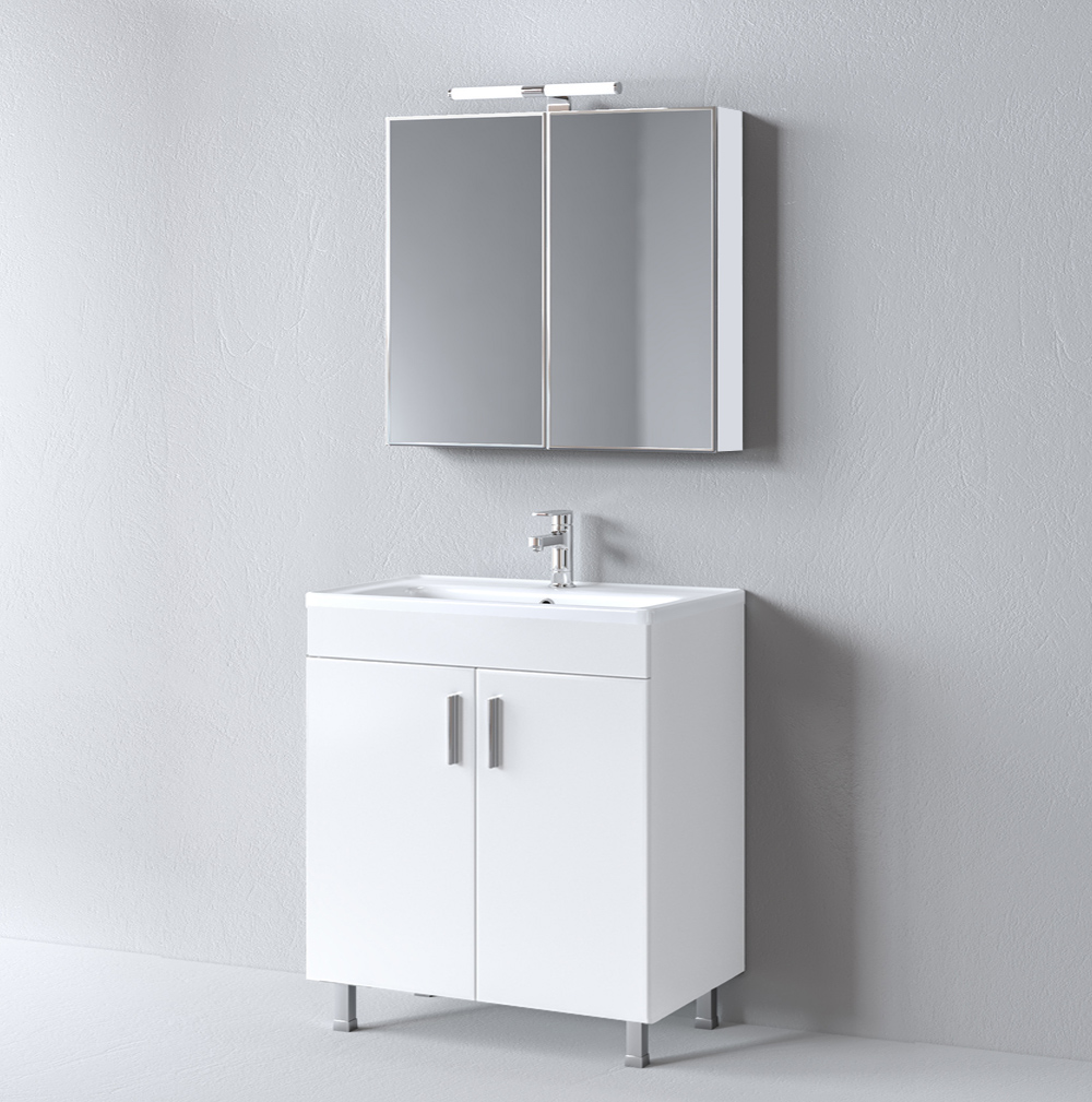 Σετ Έπιπλο Μπάνιου Skopelos White 80 9SSK080WH0 Πάγκος 78x36x83