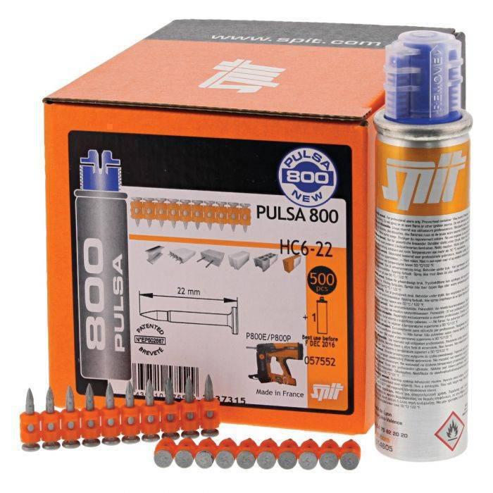 Fotin Καρφωτικού Καρφιά Spit Pulsa Hc6 17 + Φιάλη P800/P40 (500Τεμ) FOT-SPIT-57551