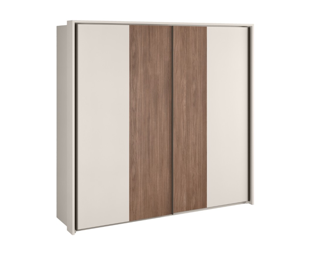 MATIS Συρόμενη ντουλάπα DELUXE καρυδί/ κασμίρ 229x64x221,5 MATIS840181 MATIS Συρόμενη ντουλάπα DELUXE καρυδί/ κασμίρ 229x64x221,5 MATIS840181