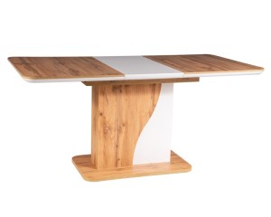 TABLE SYRIUSZ OAK WOTAN / WHITE MATT 120 (160) X80 IN DIOMMI SYRIUSZDWBM120IN DIOMMI-80-2357 TABLE SYRIUSZ OAK WOTAN / WHITE MATT 120 (160) X80 IN DIOMMI SYRIUSZDWBM120IN DIOMMI-80-2357
