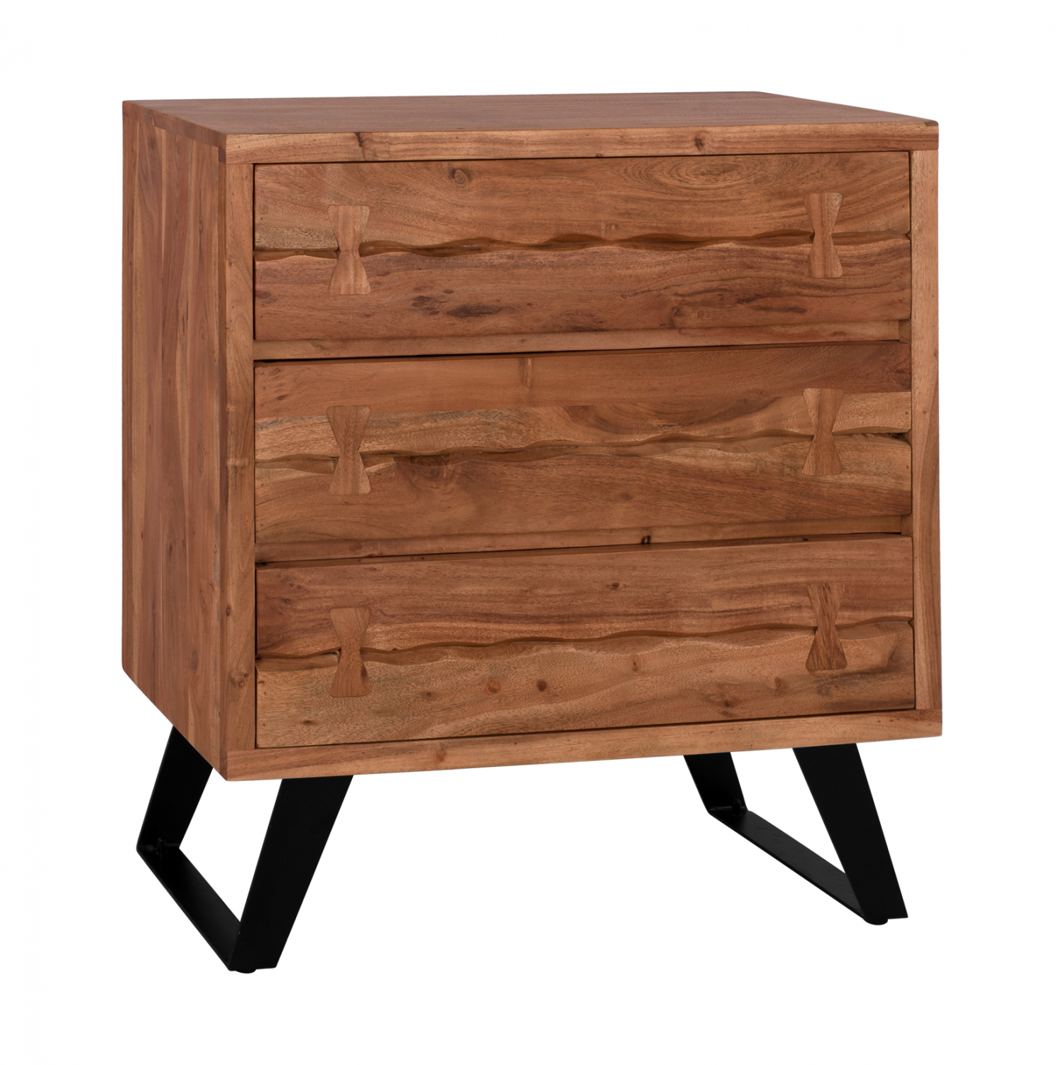 ΣΥΡΤΑΡΙΕΡΑ FANSI 3ΣΥΡΤΑΡΙΑ ΑΠΟ ΜΑΣΙΦ ΞΥΛΟ ΑΚΑΚΙΑΣ 80x35x86Υεκ. HM8474.11