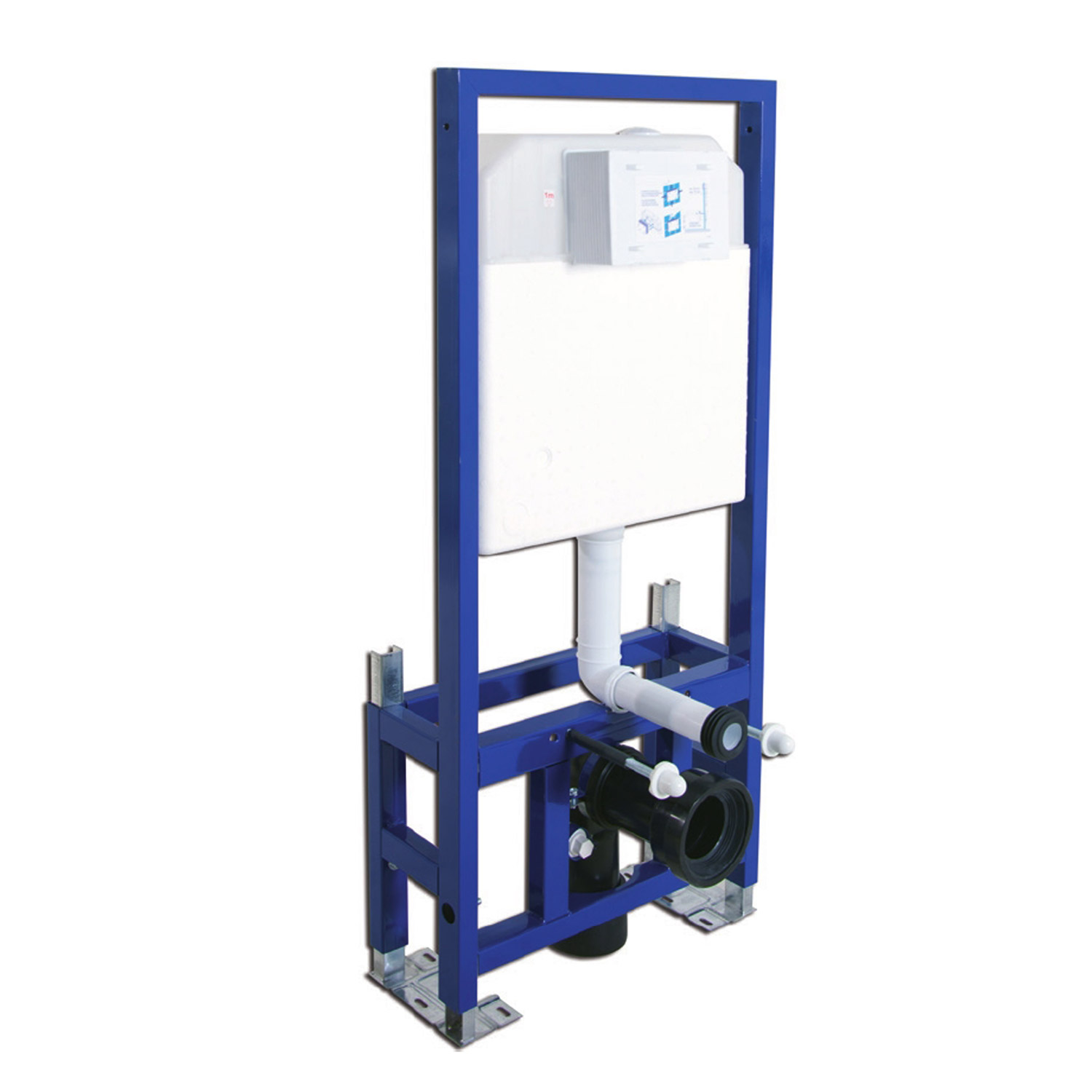 KARAG   Καζανάκι εντοιχισμού τοίχου με πόδια στήριξης για αναρτώμενες λεκάνες T112-002 KARAG KARAG-5206836685922