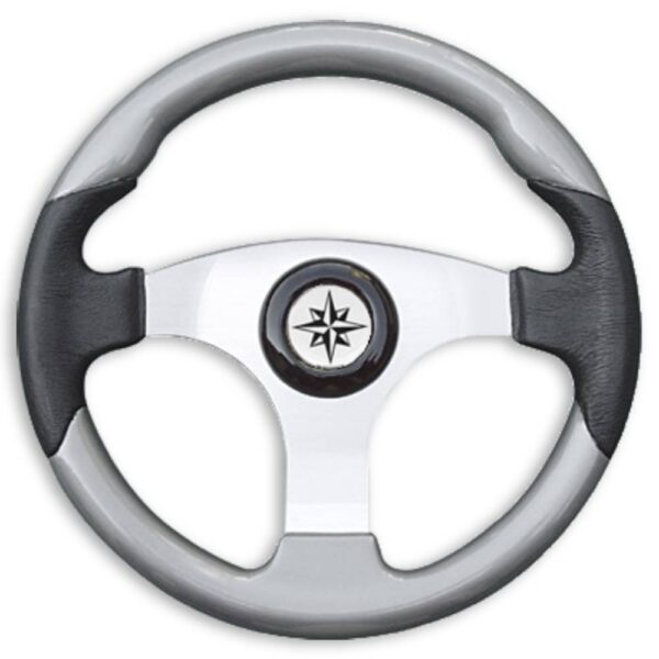 Τιμόνι Πολυουρεθάνης T15 - 350mm - Γκρι μεταλλικό FOUR-23177