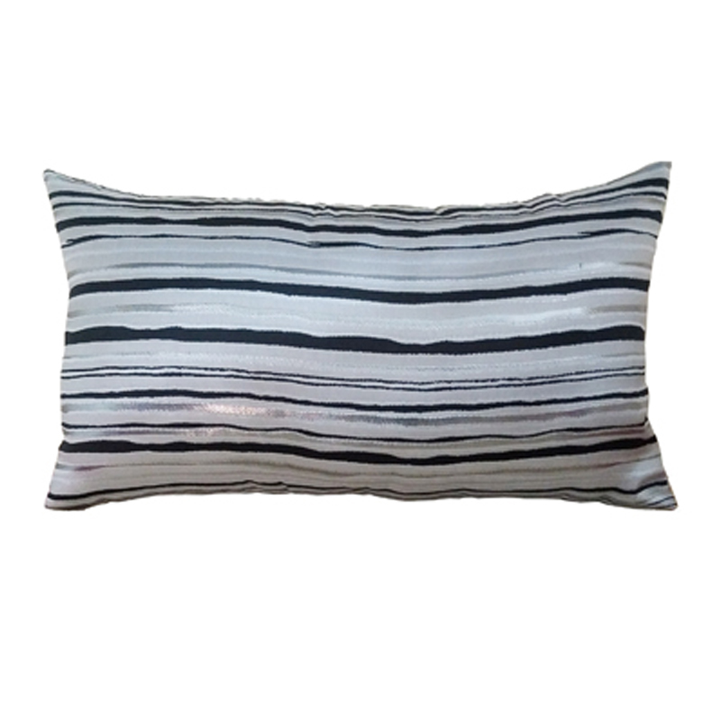 Artekko Kuali Μαξιλάρι Άσπρο Μαύρο (36x64x14)cm Artekko T78375