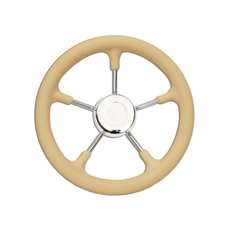 Τιμόνι Πολυουρεθάνης T9 Avorio - Inox Φ35cm FOUR-13469