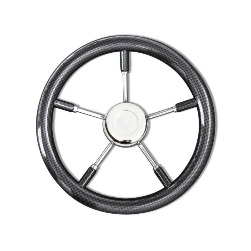 Τιμόνι T9 Carbon Fiber - Inox Φ35cm FOUR-13497