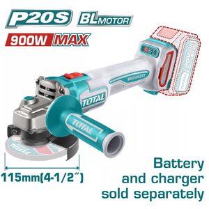 TOTAL ΕΠΑΓΓ. ΓΩΝΙΑΚΟΣ ΤΡΟΧΟΣ ΜΠΑΤ. Li-ion 20V / 115mm ΧΩΡΙΣ ΜΠΑΤΑΡΙΑ & ΦΟΡΤΙΣΤΗ (TAGLI21154) TOTAL ΕΠΑΓΓ. ΓΩΝΙΑΚΟΣ ΤΡΟΧΟΣ ΜΠΑΤ. Li-ion 20V / 115mm ΧΩΡΙΣ ΜΠΑΤΑΡΙΑ & ΦΟΡΤΙΣΤΗ (TAGLI21154)