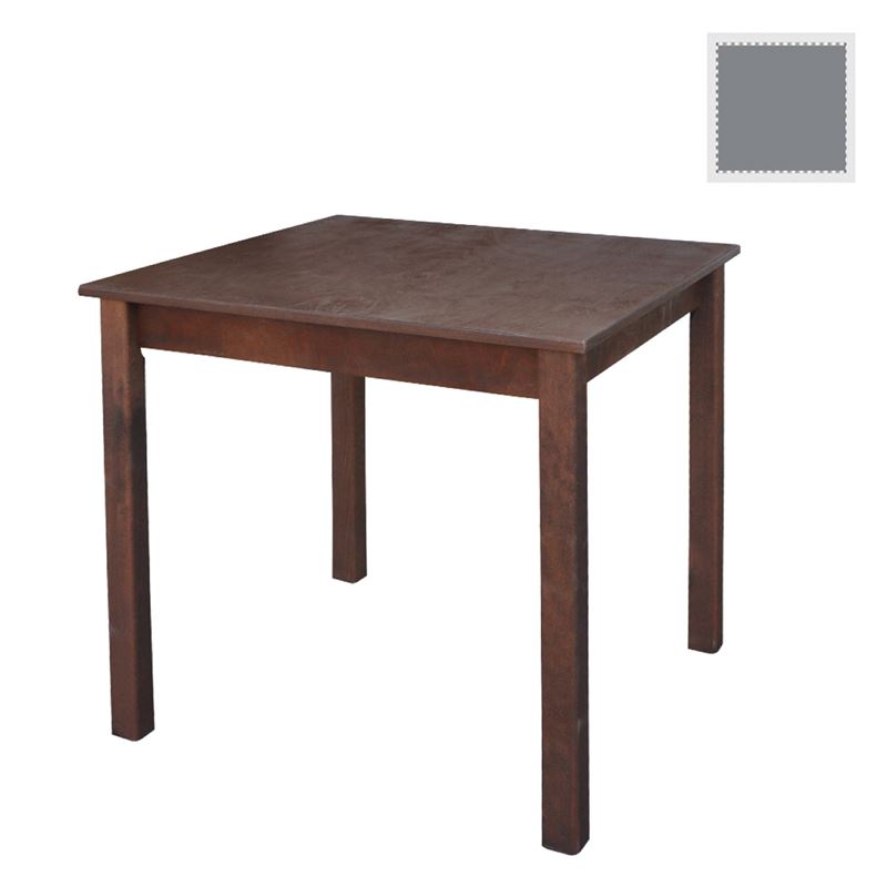 WOODWELL Ταβέρνας Τραπέζι Λυόμενο Οξιά - Κόντρα Πλακέ, Βαφή Εμποτισμού Λάκα Γκρι 80x120x75cm Ρ518,Ε10