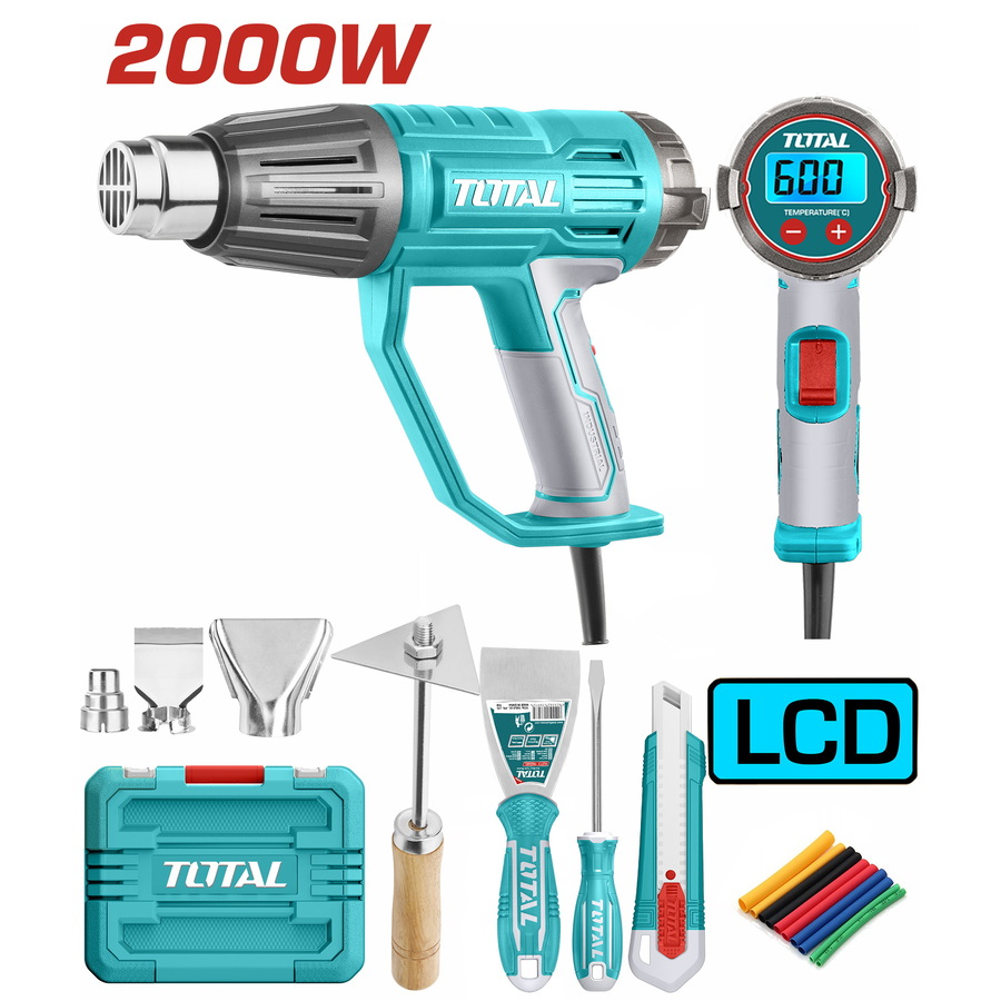 TOTAL ΕΠΑΓΓ. ΠΙΣΤΟΛΙ ΘΕΡΜΟΥ ΑΕΡΑ 2.000W LCD ΣΕ ΒΑΛΙΤΣΑ (TB200561) TOTAL ΕΠΑΓΓ. ΠΙΣΤΟΛΙ ΘΕΡΜΟΥ ΑΕΡΑ 2.000W LCD ΣΕ ΒΑΛΙΤΣΑ (TB200561)