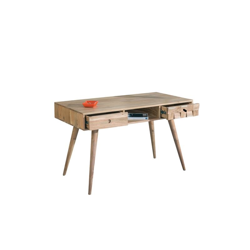 WOODWELL ΕΑ7045,WTEKA-W Κονσόλα – Γραφείο Ξύλο Ακακία Φυσικό 117x60x76cm ΕΑ7045,W