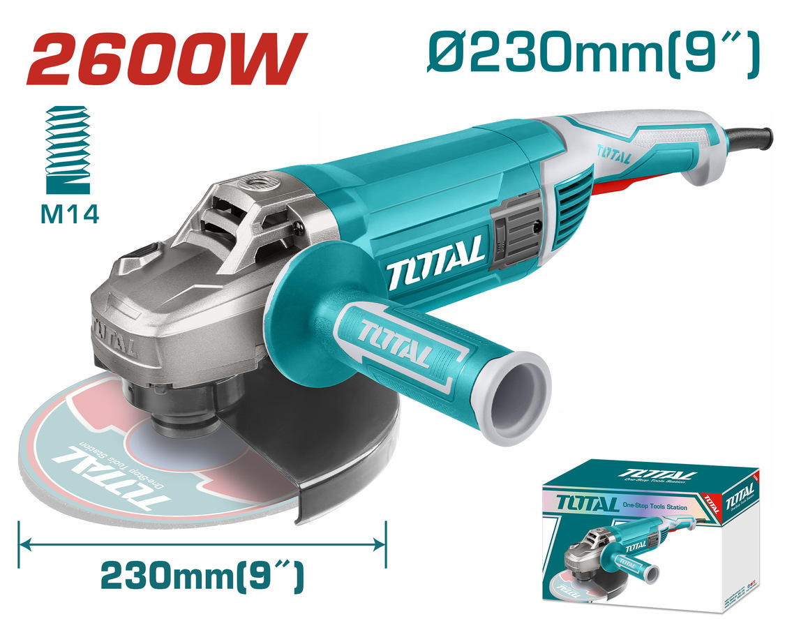TOTAL ΕΠΑΓΓ. ΓΩΝΙΑΚΟΣ ΛΕΙΑΝΤΗΡΑΣ 2.600W – 230mm (TG1262306) TOTAL ΕΠΑΓΓ. ΓΩΝΙΑΚΟΣ ΛΕΙΑΝΤΗΡΑΣ 2.600W – 230mm (TG1262306)