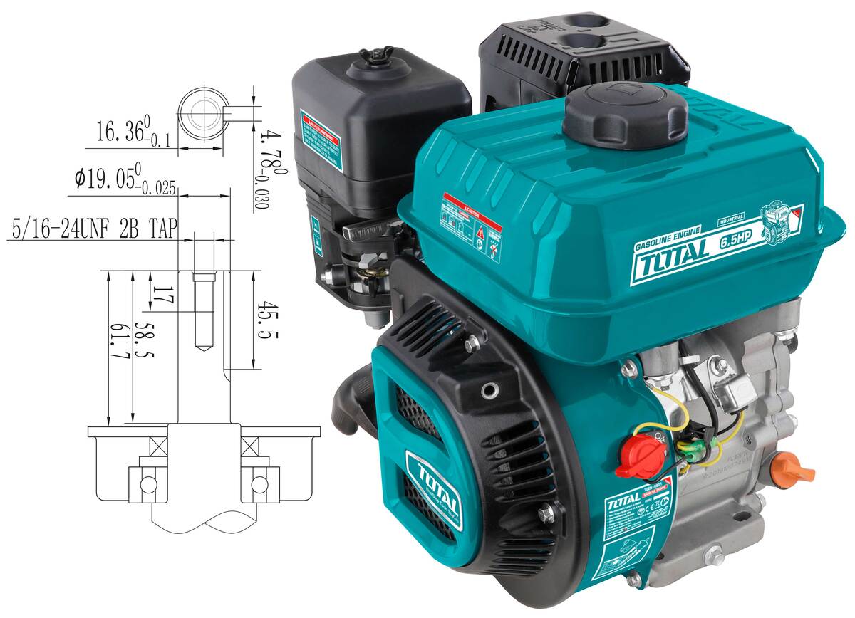 TOTAL ΕΠΑΓΓ. ΚΙΝΗΤΗΡΑΣ ΒΕΝΖ. 196cc – 6.5HP ΣΦΗΝΑ (TGEN16821) TOTAL ΕΠΑΓΓ. ΚΙΝΗΤΗΡΑΣ ΒΕΝΖ. 196cc – 6.5HP ΣΦΗΝΑ (TGEN16821)