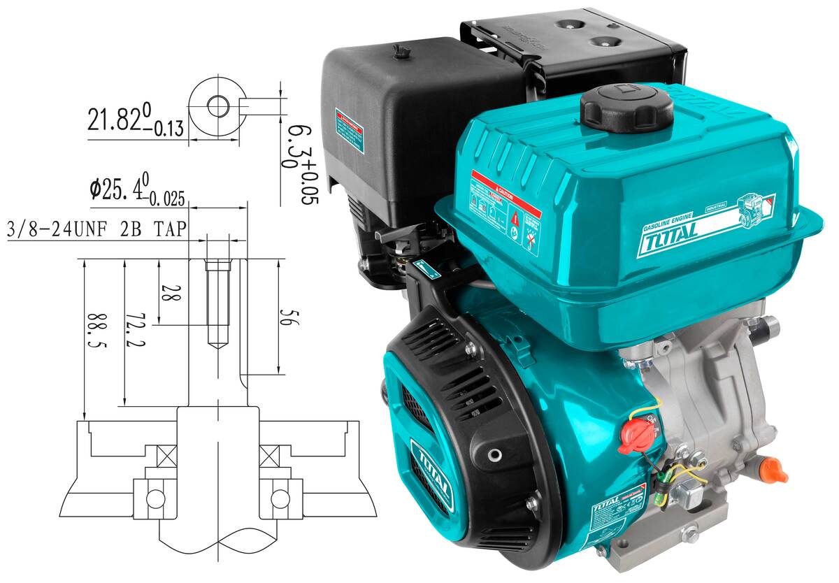 TOTAL ΕΠΑΓΓ. ΚΙΝΗΤΗΡΑΣ ΒΕΝΖ. 270cc – 9HP ΣΦΗΝΑ (TGEN1771) TOTAL ΕΠΑΓΓ. ΚΙΝΗΤΗΡΑΣ ΒΕΝΖ. 270cc – 9HP ΣΦΗΝΑ (TGEN1771)