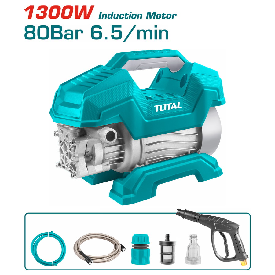 TOTAL ΠΛΥΣΤΙΚΟ ΝΕΡΟΥ 1.300W / 80 Bar / Induction Motor (TGT11216) TOTAL ΠΛΥΣΤΙΚΟ ΝΕΡΟΥ 1.300W / 80 Bar / Induction Motor (TGT11216)