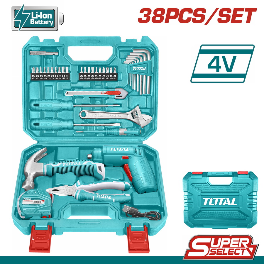 TOTAL ΣΕΤ ΚΑΤΣΑΒΙΔΙ ΜΠΑΤ. Li-ion 4V 38ΤΕΜ (THKTHP10386) TOTAL ΣΕΤ ΚΑΤΣΑΒΙΔΙ ΜΠΑΤ. Li-ion 4V 38ΤΕΜ (THKTHP10386)
