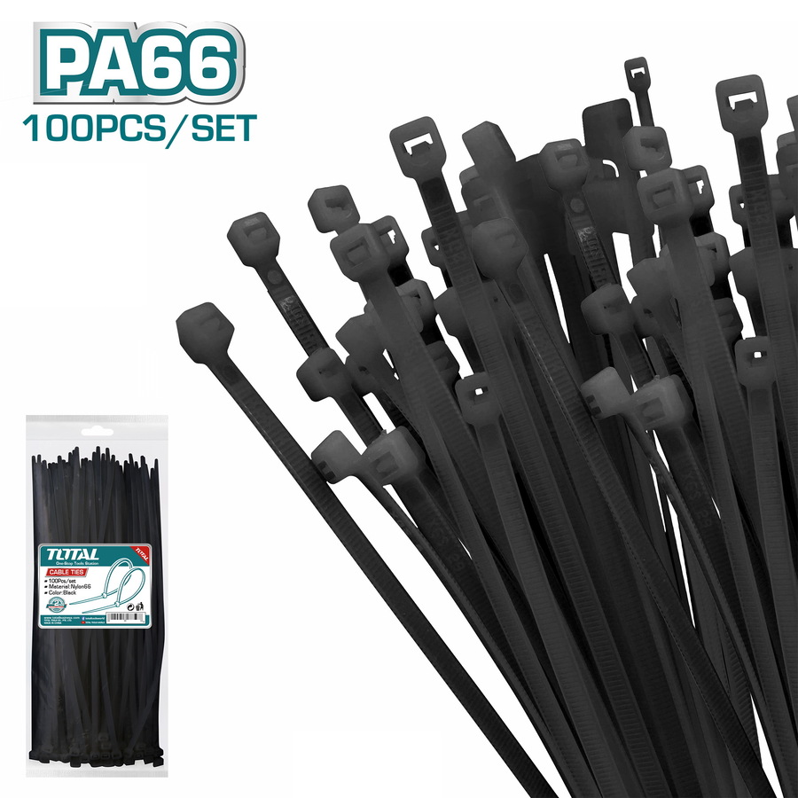 TOTAL ΔΕΣΤΡΑΚΙΑ ΜΑΥΡΑ 720 Χ 9mm 100ΤΕΜ (THTCTB72090) TOTAL ΔΕΣΤΡΑΚΙΑ ΜΑΥΡΑ 720 Χ 9mm 100ΤΕΜ (THTCTB72090)