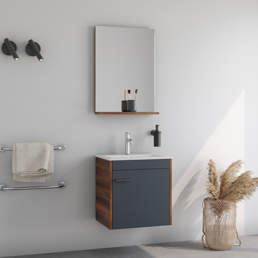 Σετ Έπιπλο Μπάνιου TIKA Ανθρακί MDF 18mm Λάκα 50 9STIK050ABM 9STIK050ABM Σετ Έπιπλο Μπάνιου TIKA Ανθρακί MDF 18mm Λάκα 50 9STIK050ABM 9STIK050ABM