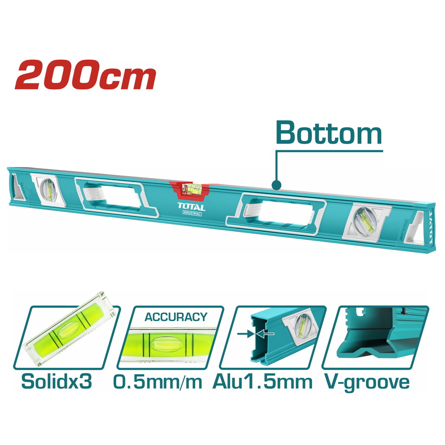 TOTAL ΕΠΑΓΓΕΛΜΑΤΙΚΟ ΑΛΦΑΔΙ ΑΛΟΥΜΙΝΙΟΥ 200cm (TMT220086) TOTAL ΕΠΑΓΓΕΛΜΑΤΙΚΟ ΑΛΦΑΔΙ ΑΛΟΥΜΙΝΙΟΥ 200cm (TMT220086)