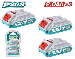 TOTAL ΕΠΑΓΓ. ΣΕΤ 3τεμ ΜΠΑΤ. TFBLI2001 Li-ion 20V / 2Ah (TOSLI240311E) TOTAL ΕΠΑΓΓ. ΣΕΤ 3τεμ ΜΠΑΤ. TFBLI2001 Li-ion 20V / 2Ah (TOSLI240311E)