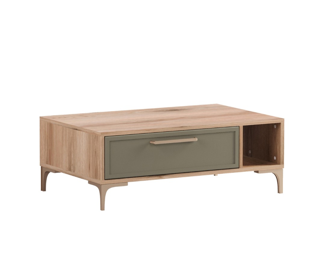 MATIS Τραπέζι σαλονιού ALBA κανέλα/ ελιά 95x60x37 MATIS890478 MATIS Τραπέζι σαλονιού ALBA κανέλα/ ελιά 95x60x37 MATIS890478