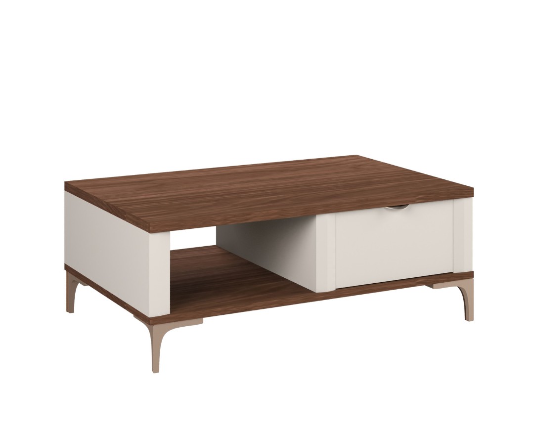 MATIS Τραπέζι σαλονιού MANILA καρυδί/ κασμίρ 95x60x36,5 MATIS900581 MATIS Τραπέζι σαλονιού MANILA καρυδί/ κασμίρ 95x60x36,5 MATIS900581