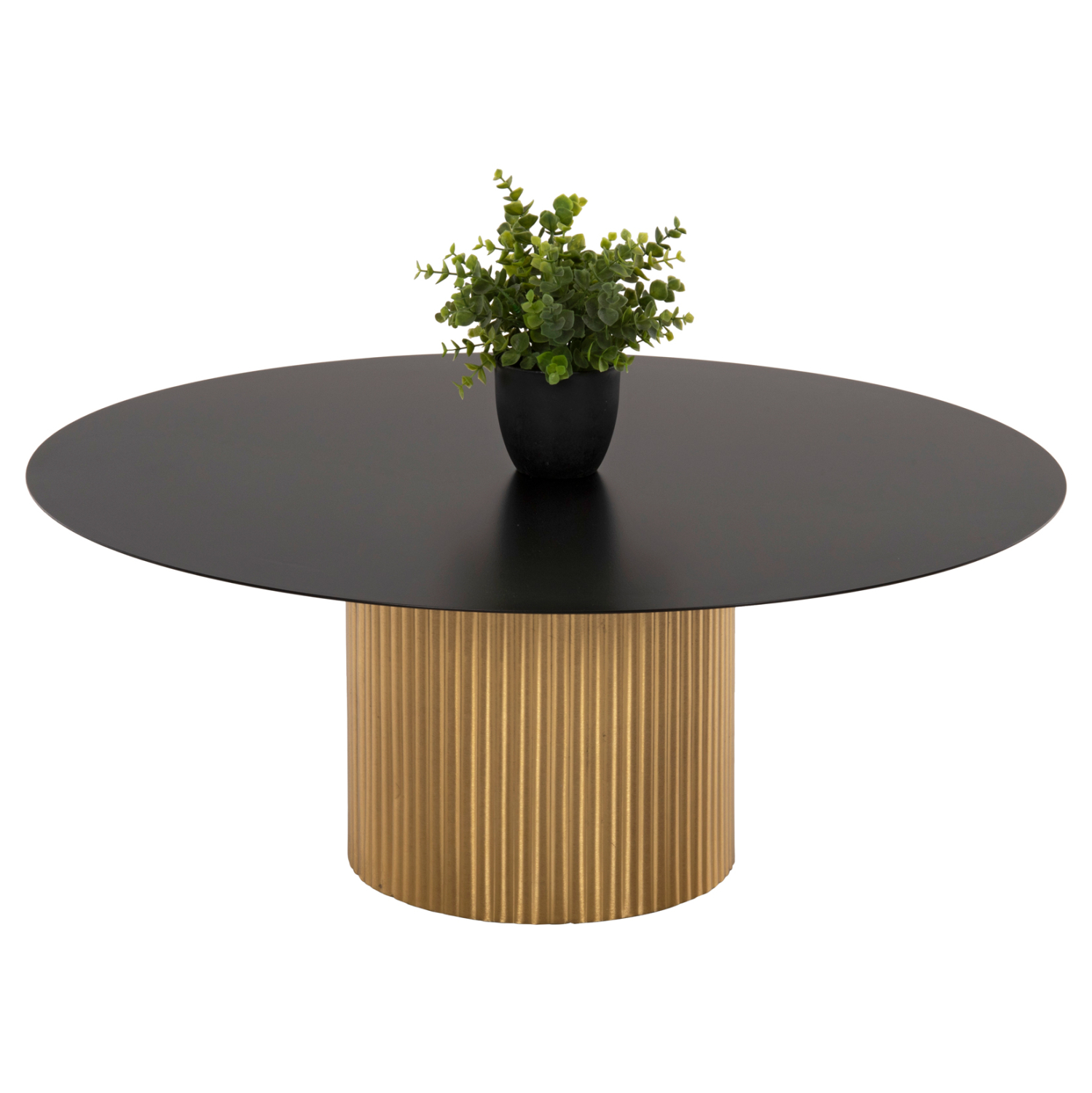 Intrahome ΤΡΑΠΕΖΙ ΣΑΛΟΝΙΟΥ CLCASABLANCAD ΜΕΤΑΛΛΟ ΣΕ ΧΡΥΣΟ & ΜΑΥΡΟ Φ80x32Υεκ. intraho-1646304