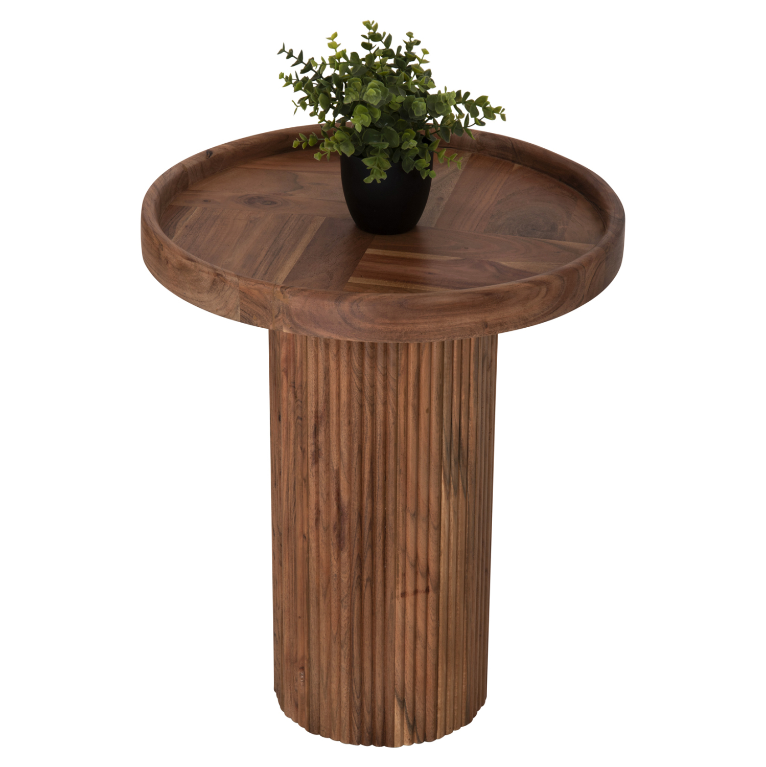 Intrahome ΤΡΑΠΕΖΙ ΣΑΛΟΝΙΟΥ ΣΤΡΟΓΓΥΛΟ RCASABLANCAJJEH ΜΑΣΙΦ ΑΚΑΚΙΑ ΦΥΣΙΚΟ ΧΡΩΜΑ Φ50x60Υεκ. intraho-1646426