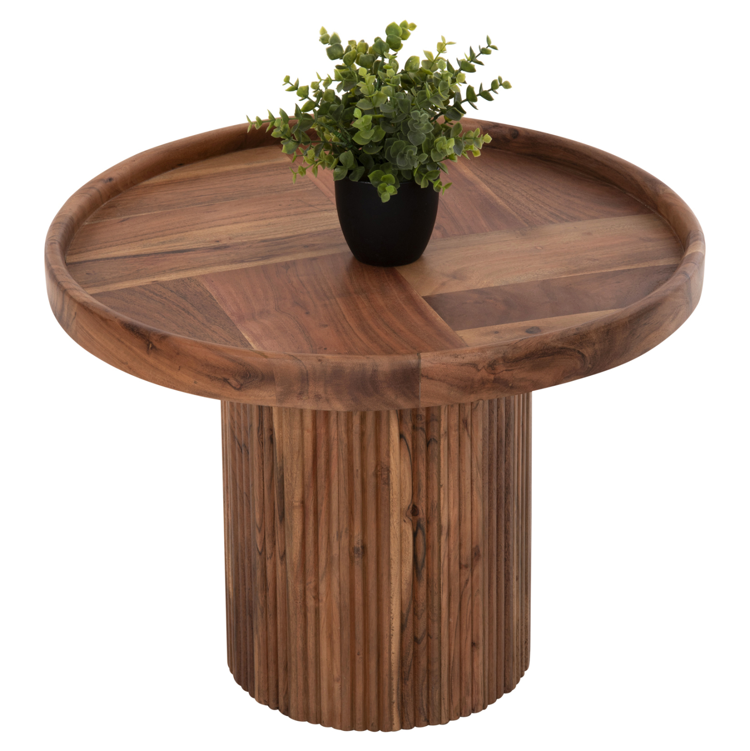 Intrahome ΤΡΑΠΕΖΙ ΣΑΛΟΝΙΟΥ ΣΤΡΟΓΓΥΛΟ RCASABLANCAJJEH ΜΑΣΙΦ ΑΚΑΚΙΑ ΦΥΣΙΚΟ ΧΡΩΜΑ Φ60x45Υεκ. intraho-1646427