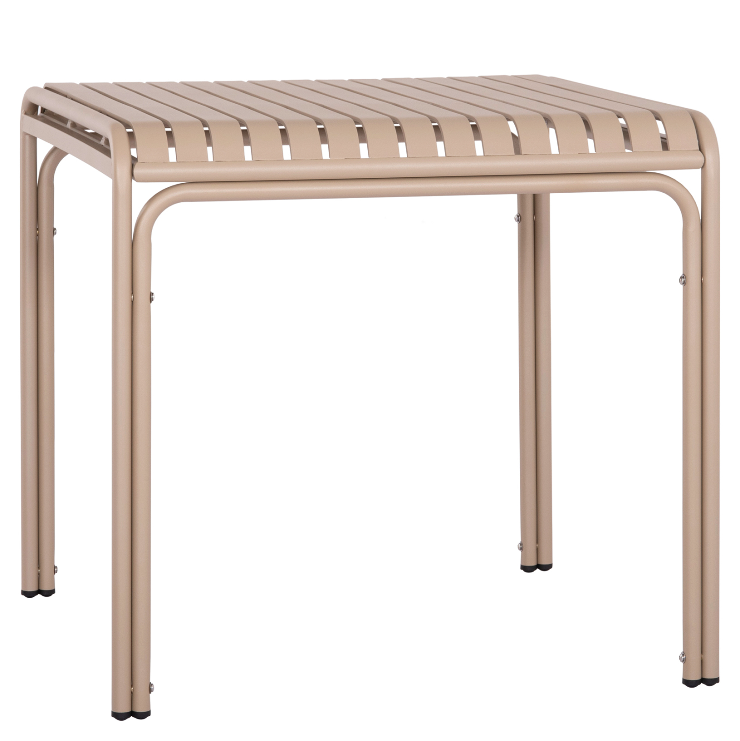 ΤΡΑΠΕΖΙ ΤΕΤΡΑΓΩΝΟ ΑΛΟΥΜΙΝΙΟΥ RACHEL HM6338.04 ΣΑΜΠΑΝΙ 80x80x76Υεκ.