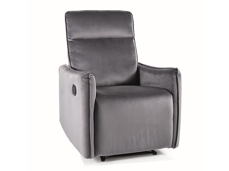 FOTEL ROZKŁADANY TRAVIS 1 VELVET SZARY BLUVEL 14 DIOMMI-80-3390
