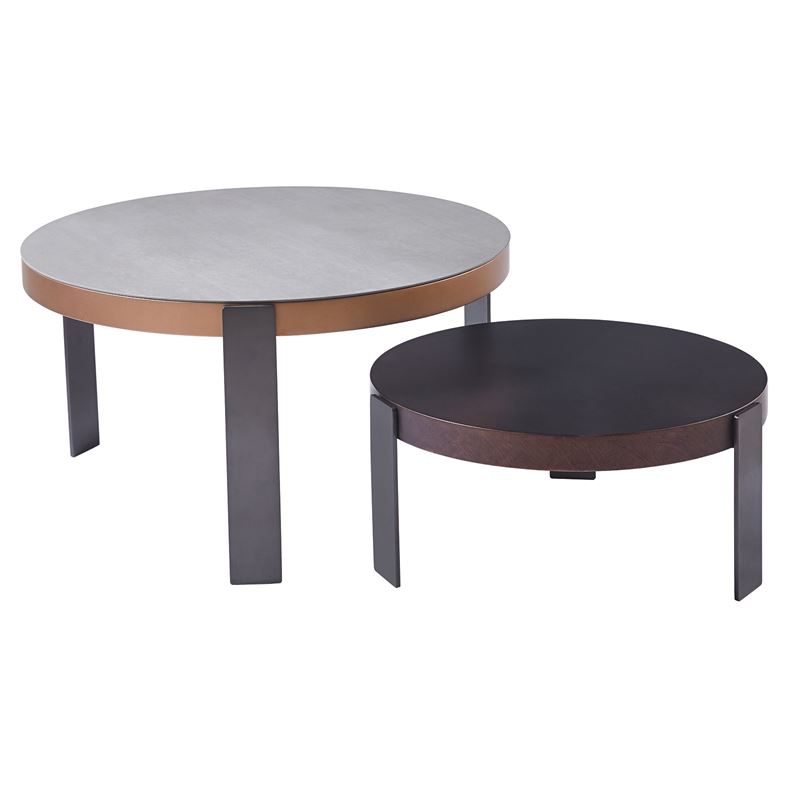 WOODWELL ΕΜ9600,STRENDY Set-2 Τραπεζάκια Σαλονιού, Μέταλλο Ανθρακί, Sintered Stone Καρυδί-Cement Φ60 H.28cm + Φ80 H.43cm ΕΜ9600,S WOODWELL ΕΜ9600,STRENDY Set-2 Τραπεζάκια Σαλονιού, Μέταλλο Ανθρακί, Sintered Stone Καρυδί-Cement Φ60 H.28cm + Φ80 H.43cm ΕΜ9600,S