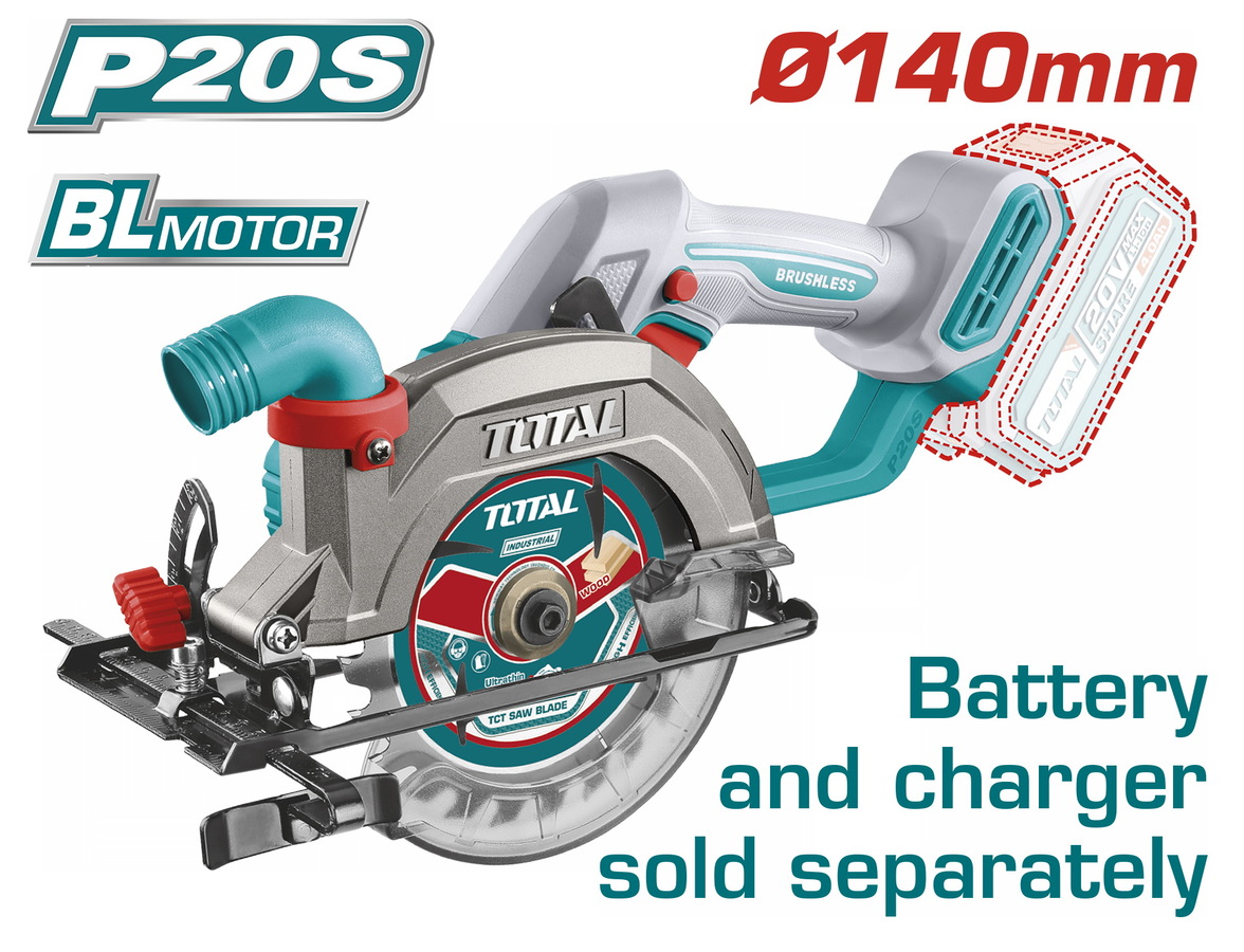TOTAL ΕΠΑΓΓ. ΔΙΣΚΟΠΡΙΟΝΟ ΜΠΑΤ. Φ-140mm Li-ion 20V ΧΩΡΙΣ ΜΠΑΤΑΡΙΑ & ΦΟΡΤΙΣΤΗ (TSLI1402) TOTAL ΕΠΑΓΓ. ΔΙΣΚΟΠΡΙΟΝΟ ΜΠΑΤ. Φ-140mm Li-ion 20V ΧΩΡΙΣ ΜΠΑΤΑΡΙΑ & ΦΟΡΤΙΣΤΗ (TSLI1402)