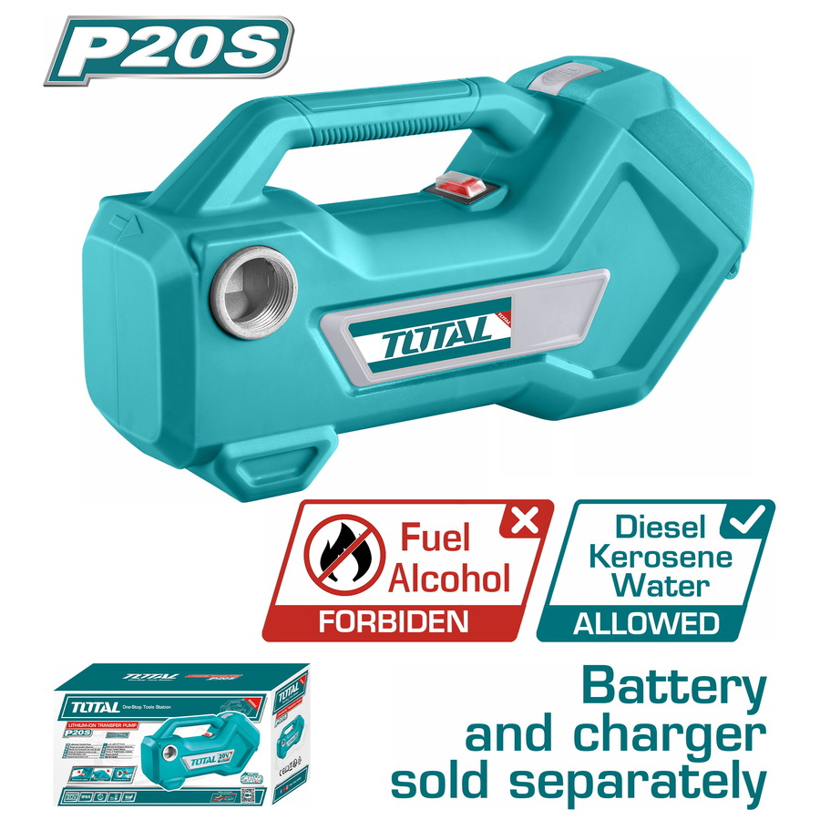 TOTAL ΑΝΤΛΙΑ ΜΕΤΑΦΟΡΑΣ ΥΓΡΩΝ ΜΠΑΤ. Li-ion 20V ΧΩΡΙΣ ΜΠΑΤΑΡΙΑ & ΦΟΡΤΙΣΤΗ (TTPLI2001) TOTAL ΑΝΤΛΙΑ ΜΕΤΑΦΟΡΑΣ ΥΓΡΩΝ ΜΠΑΤ. Li-ion 20V ΧΩΡΙΣ ΜΠΑΤΑΡΙΑ & ΦΟΡΤΙΣΤΗ (TTPLI2001)