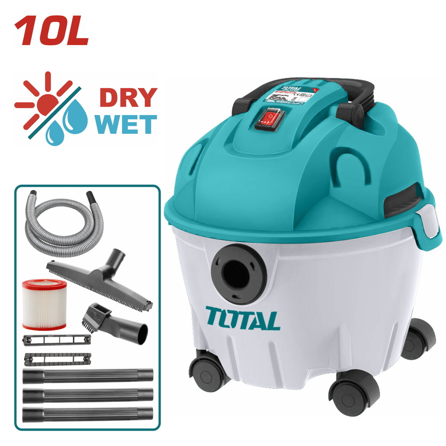 TOTAL ΣΚΟΥΠΑ ΞΗΡΑΣ & ΥΡΓΗΣ ΑΝΑΡ. 1.200W / 10Lt (TVC12101) TOTAL ΣΚΟΥΠΑ ΞΗΡΑΣ & ΥΡΓΗΣ ΑΝΑΡ. 1.200W / 10Lt (TVC12101)