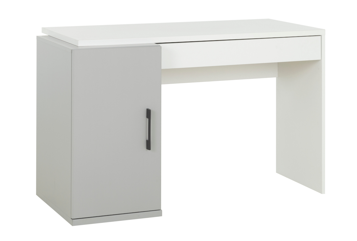 Insi Ugo Γραφείο με 1 πόρτα και 1 συρτάρι 126x64x76εκ. Moon Grey- White 0111.GM50 Insi Ugo Γραφείο με 1 πόρτα και 1 συρτάρι 126x64x76εκ. Moon Grey- White 0111.GM50
