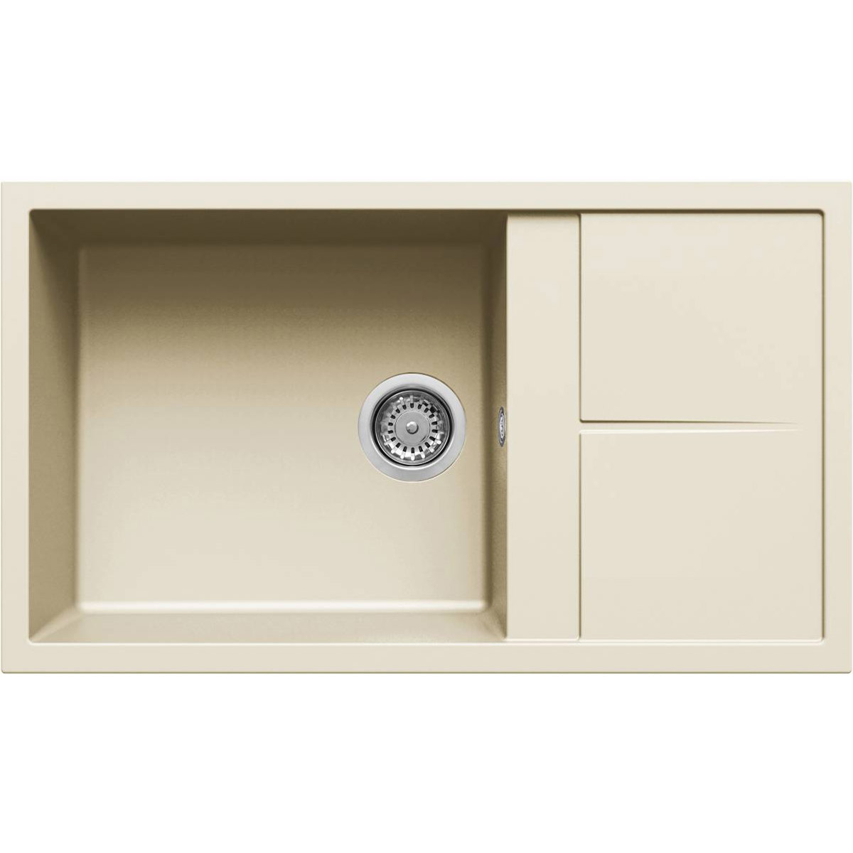 KARAG  UNICO Νεροχύτης κουζίνας UNICO 410 Bianco Antico 62 ELLECI 86x50cm KARAG-8032557036494