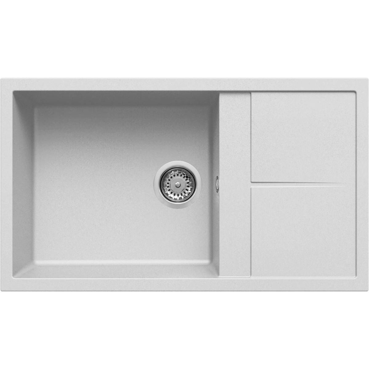 KARAG  UNICO Νεροχύτης κουζίνας UNICO 410 Bianco Titano 68 ELLECI 86x50cm KARAG-8032557036500