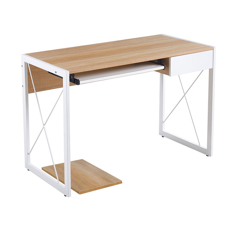 WOODWELL ΕΟ4394UNIT Γραφείο Η/Υ, Μέταλλο Βαφή Άσπρο, Melamine Απόχρωση Sonoma 120x55x75cm ΕΟ4394 WOODWELL ΕΟ4394UNIT Γραφείο Η/Υ, Μέταλλο Βαφή Άσπρο, Melamine Απόχρωση Sonoma 120x55x75cm ΕΟ4394