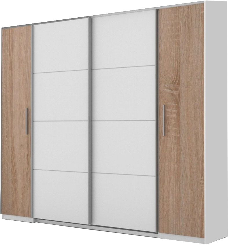 Lh-homefurniture Ντουλάπα Valgom λευκό+φυσικό 270x225x60cm A_Valgom Lh-homefurniture Ντουλάπα Valgom λευκό+φυσικό 270x225x60cm A_Valgom