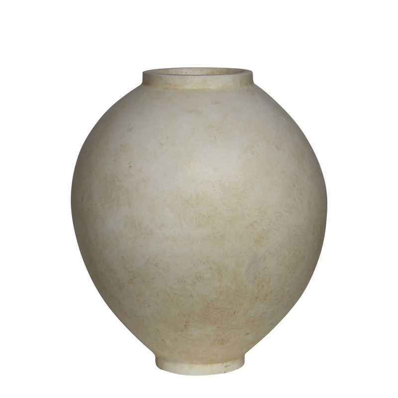 WOODWELL VASE-1 Βάζο Cement, Απόχρωση Beige Φ48x55cm Φ48x55cm Ε6401