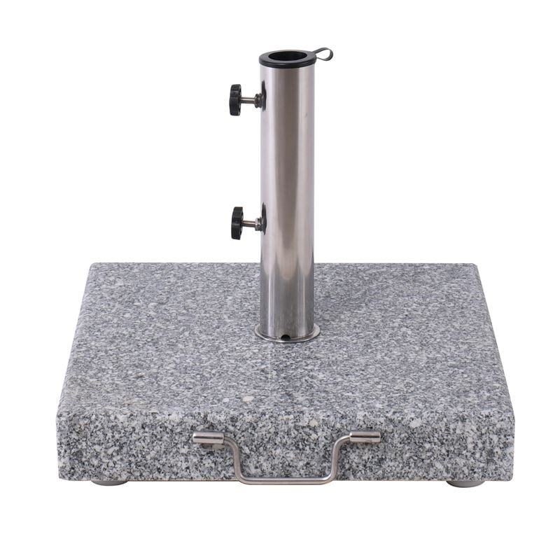 WOODWELL Ε932ΒΑΣΗ ομπρέλας τετράγωνη Γρανίτης/Inox #304 (40Kg) 45×45 H.7,5/37cm Ε932 WOODWELL Ε932ΒΑΣΗ ομπρέλας τετράγωνη Γρανίτης/Inox #304 (40Kg) 45×45 H.7,5/37cm Ε932