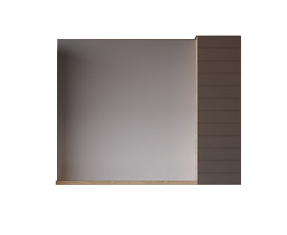 ΚΑΘΡΕΦΤΗΣ VEGA 80cm. χρ.CAPPUCCINO MAT  κωδ. 3MVEG080CAM