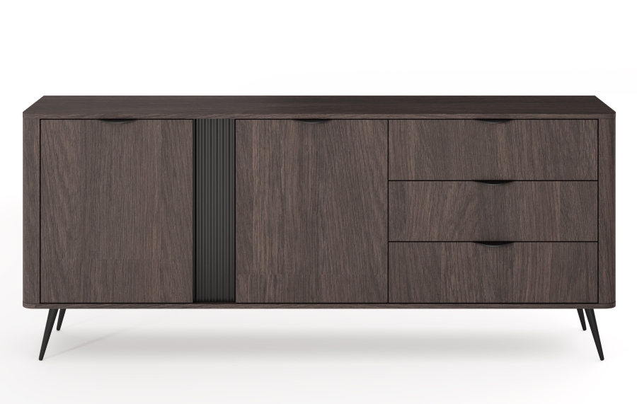 Μπουφές Veris σκούρη Βελανιδιά 195x81x38cm