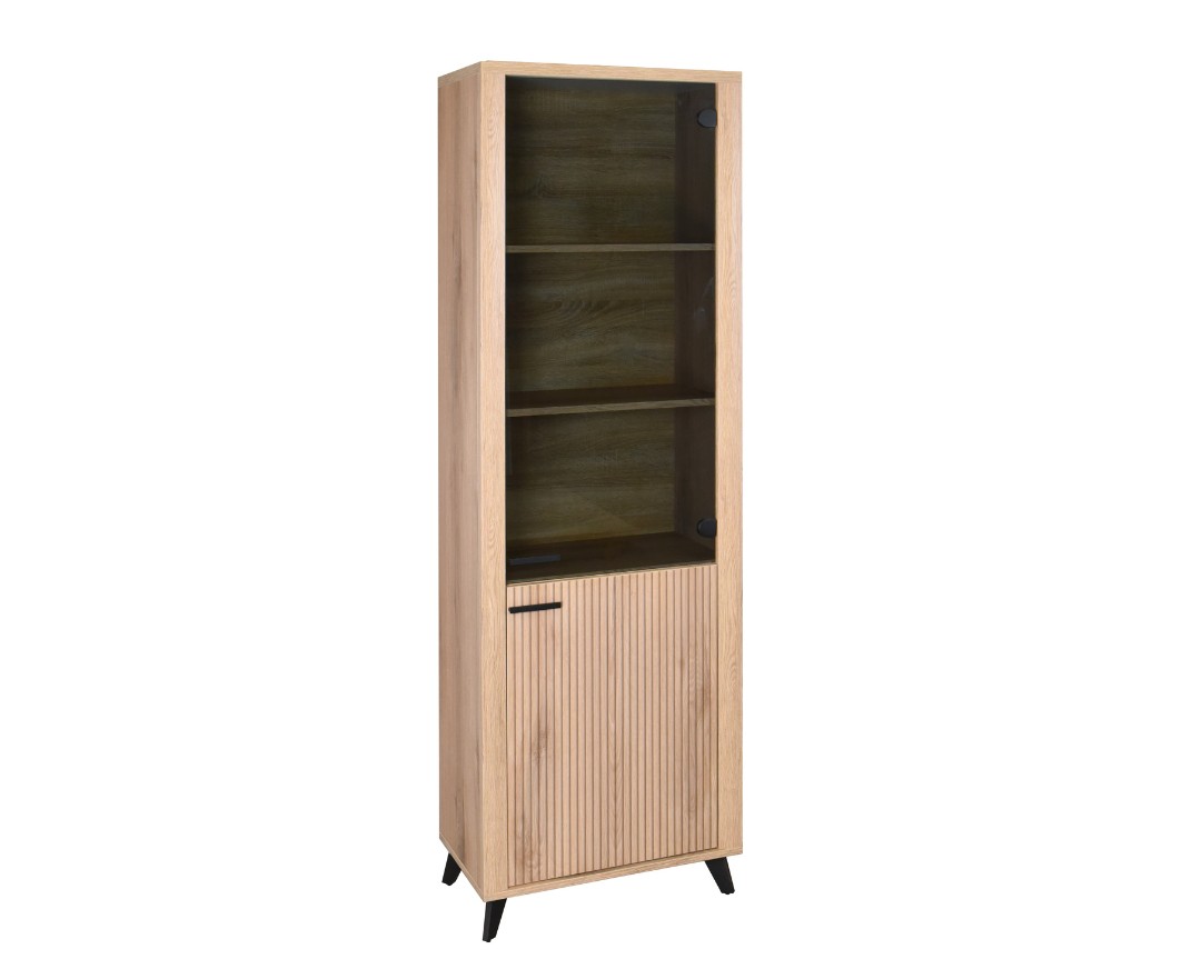 MATIS Βιτρίνα ψηλή MALAGA κανέλα 60,5x35x196 MATIS870383 MATIS Βιτρίνα ψηλή MALAGA κανέλα 60,5x35x196 MATIS870383