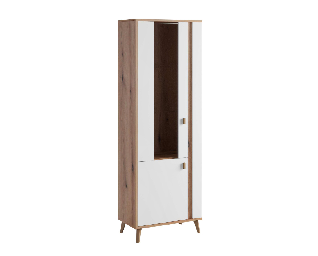 MATIS Βιτρίνα ψηλή PORTO artisan/ λευκό 66,2x35x187 MATIS180575 MATIS Βιτρίνα ψηλή PORTO artisan/ λευκό 66,2x35x187 MATIS180575