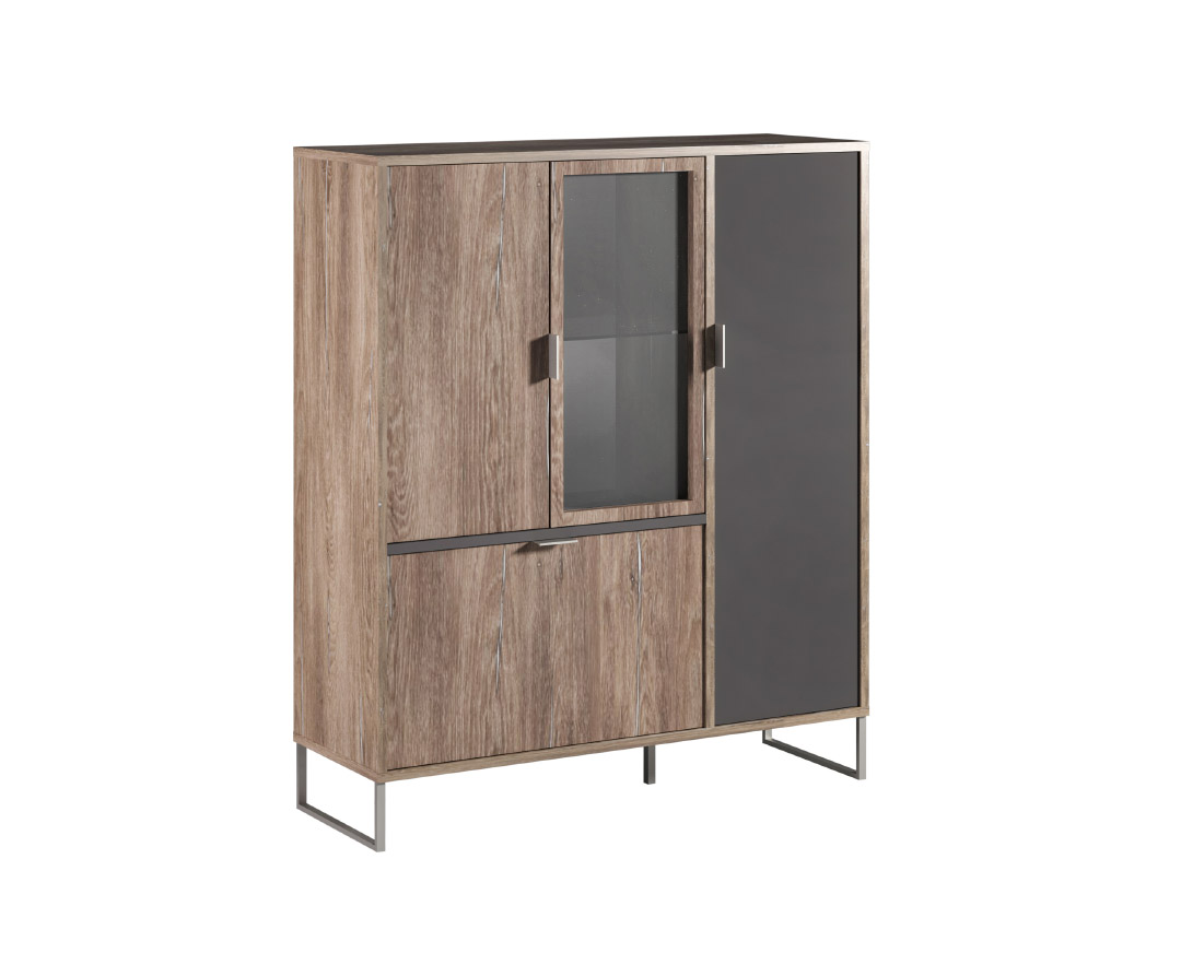 MATIS Βιτρίνα χαμηλή DENVER δρυς kalaj/ ανθρακί 106,4x35x123 MATIS160674 MATIS Βιτρίνα χαμηλή DENVER δρυς kalaj/ ανθρακί 106,4x35x123 MATIS160674
