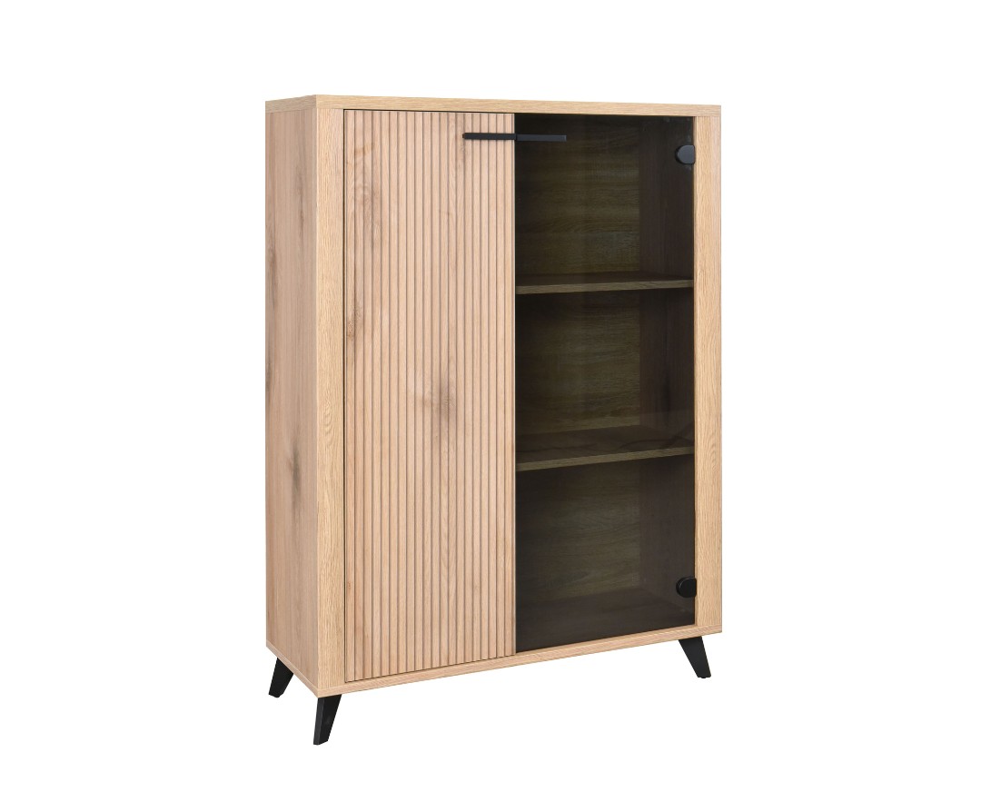 MATIS Βιτρίνα χαμηλή MALAGA κανέλα 90,5x35x129 MATIS870483 MATIS Βιτρίνα χαμηλή MALAGA κανέλα 90,5x35x129 MATIS870483