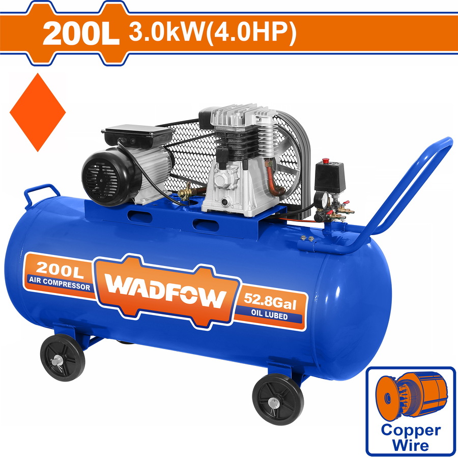 WADFOW ΑΕΡΟΣΥΜΠΙΕΣΤΗΣ ΙΜΑΝΤΑ 3kW / 4HP / 200Lit (WAP4R22) WADFOW ΑΕΡΟΣΥΜΠΙΕΣΤΗΣ ΙΜΑΝΤΑ 3kW / 4HP / 200Lit (WAP4R22)