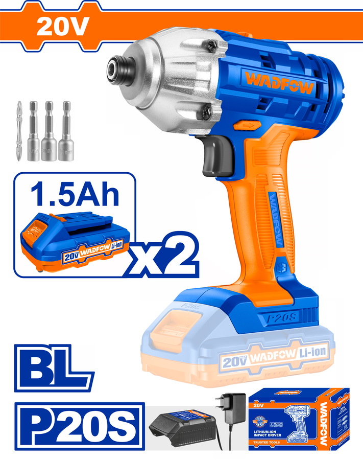 WADFOW ΠΑΛΜΙΚΟ ΚΑΤΣΑΒΙΔΙ ΜΠΑΤ. Li-ion 20V / 1.5Ah / 170Nm / 2 ΜΠΑΤ (WCD2512) WADFOW ΠΑΛΜΙΚΟ ΚΑΤΣΑΒΙΔΙ ΜΠΑΤ. Li-ion 20V / 1.5Ah / 170Nm / 2 ΜΠΑΤ (WCD2512)