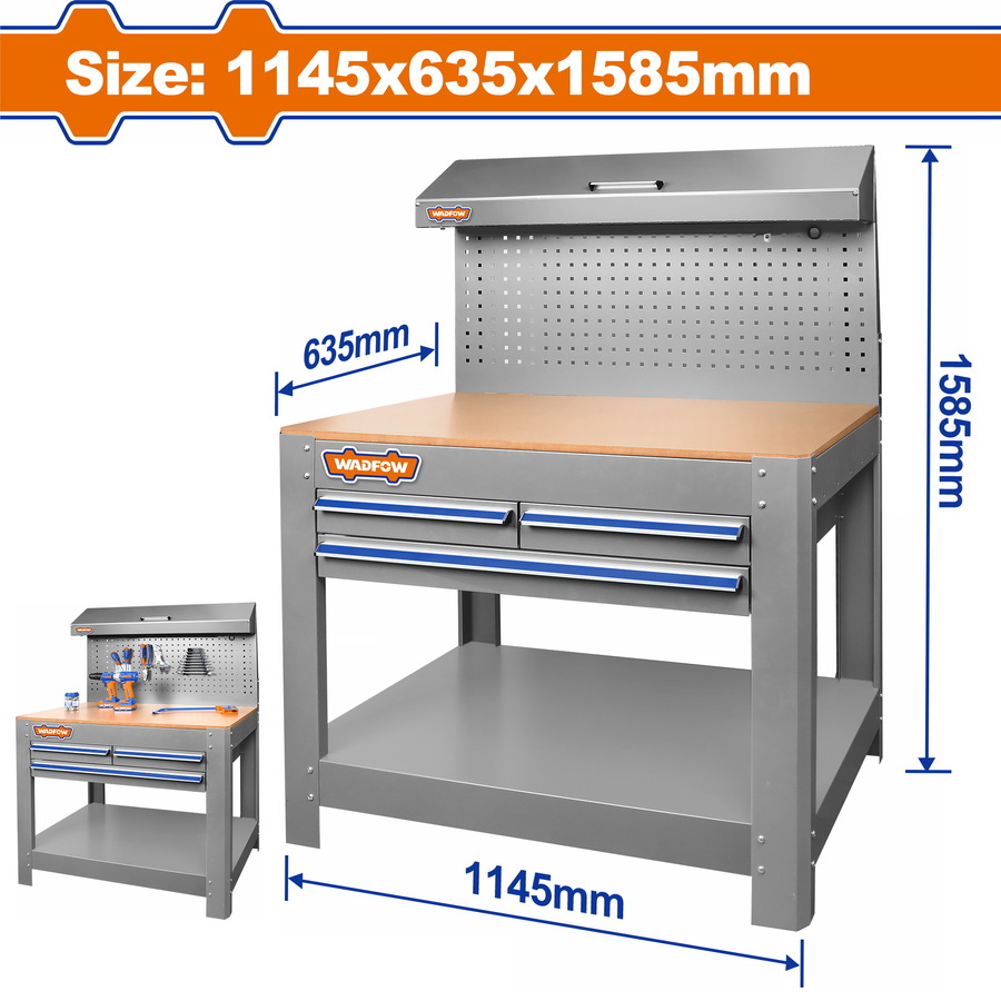 WADFOW ΠΑΓΚΟΣ ΕΡΓΑΣΙΑΣ ΜΕ ΣΥΡΤΑΡΙΑ 1145X635X1585mm (WCS5A05) WADFOW ΠΑΓΚΟΣ ΕΡΓΑΣΙΑΣ ΜΕ ΣΥΡΤΑΡΙΑ 1145X635X1585mm (WCS5A05)